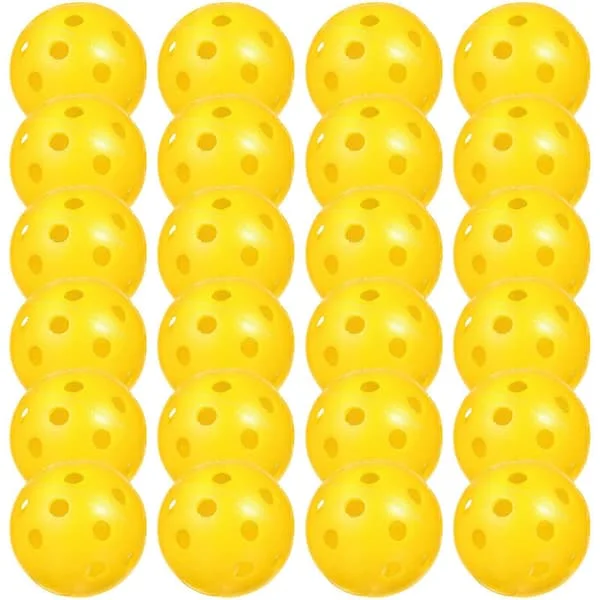 24 st Golf Övningsbollar Luftflödes Golfbollar Plast Golfbollar Golf Träningsbollar Golf Tillbehör