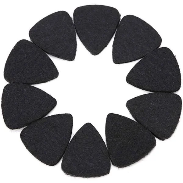 Svart - 10 gitarrplektrum, musikplektrum gitarrplektrum för ukulele ullplektrum 3 mm plektrum instrumenttillbehör