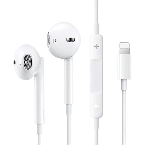 Apple Hörlurar Trådbundna iPhone Hörlurar In-Ear med Volymkontroll och Mikrofon, Kompatibel med iPhone XS-14 Pro Max