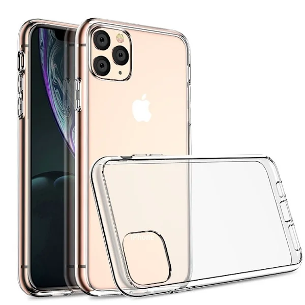 iPhone 12 / iPhone 12 PRO Skal Transparent Genomskinligt Silikonskal