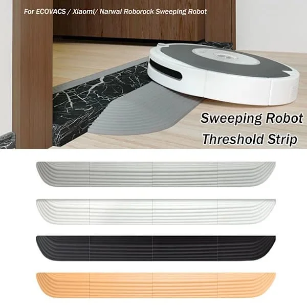 Erstatningsrampe for robotstøvsuger, terskelrampe, beige