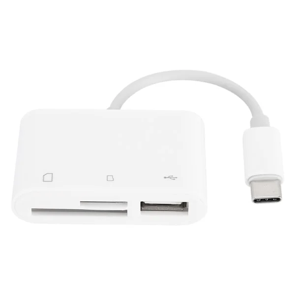 USBC till SD TF-kort Kameraläsare Adapter Konverter Multifunktion Minneskabel Skrivare