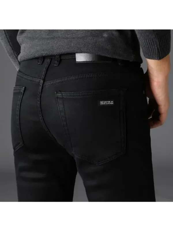 AliExpress - Frühling Herbst Männer Klassische Mode Marke Jeans Homme Mann Weiche Stretch Schwarz Biker Masculino Denim Hosen Herren Hosen Overalls