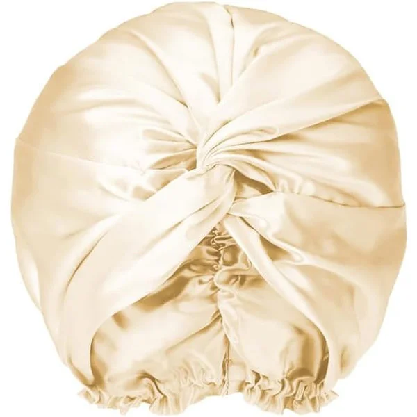 Women's Silk Bonnet, Night Cap, 100% Mulberry Silk, Silk Shower Cap, Protects Hair Well, for Most Hair Types, Luxury Gift