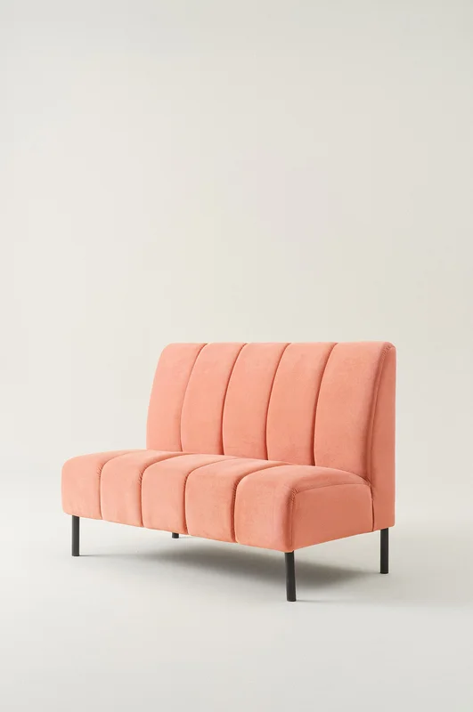 Jotex - Kökssoffa Modul 2-sits Stål - Sammet - Polyester Rosa SANTOS - Köp Modulsoffor hos Jotex