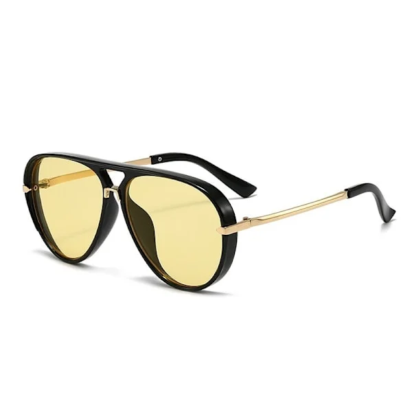 Aviator solbriller, moteglass for kvinner, retro overdimensjonerte solbriller, aviator solbriller for menn