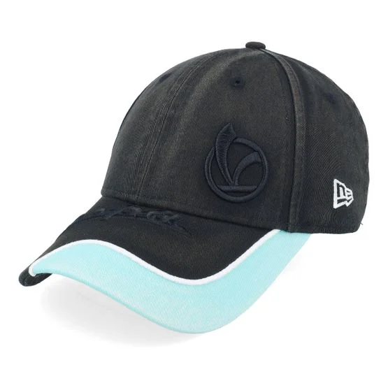 New Era - Motor Noir adjustable Casquette - Vespa Distressed 9FORTY Washed Black/Teal Adjustable @ Hatstore
