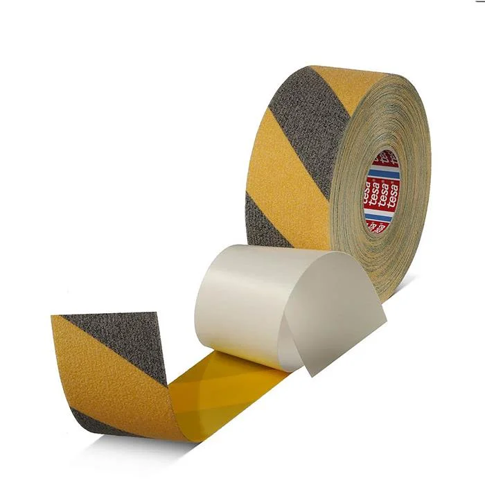 Tesa 60951 Antisklitape 15 m x 50 mm, gul/svart, Maskintilbehør & forbruk