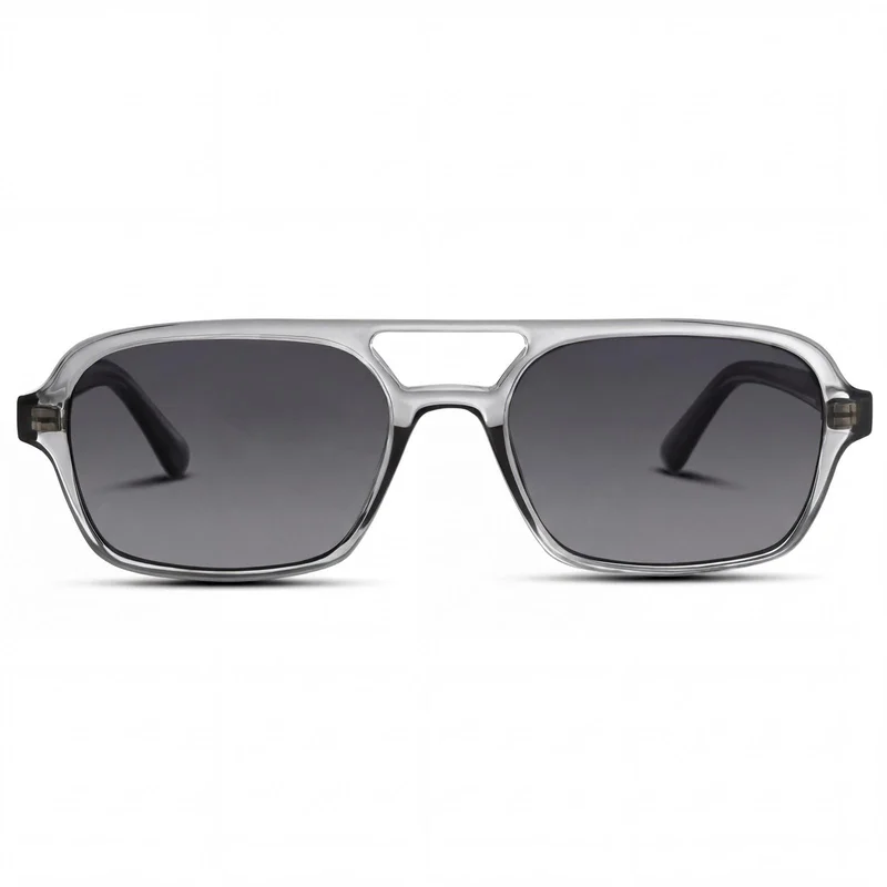 Spectrum | Lunettes de soleil Aviator gris fumé & noir pour hommes - Lunettes de soleil type Aviator