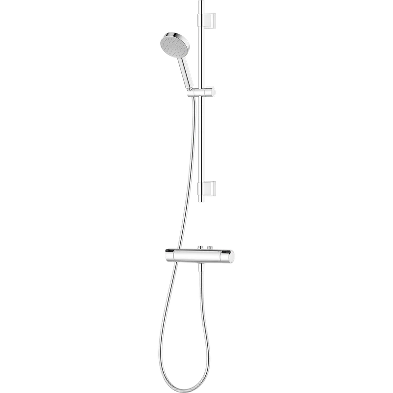Mora MMIX II 334025 Duschset med blandare, 40 c/c, krom Inlopp upp, Badrum