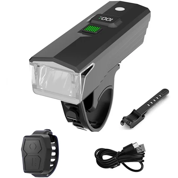 Cykellygter, Cykellygter, Cykellygter USB Genopladelige, Cykellygter 2025 Anti-re Sensorer for og bag, Cykellampe, Sort