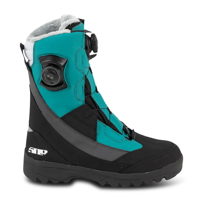 Botas Mujer Moto de Nieve 509 Raid Double Boa Esmeralda 36