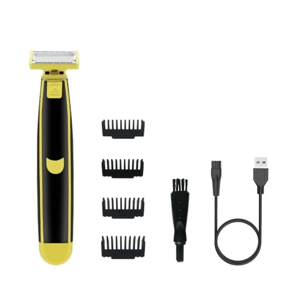 USB-lading våt og tørr dobbel-formål barbermaskin, menns helkroppsvask elektrisk barbermaskin, hårfjerner, hybrid elektrisk barbermaskin og 