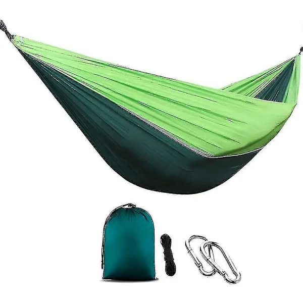 Hengekøye 270x140cm, Hengekøyesett for Camping, Camping Hengekøye, Dobbel og Enkel Bærbar Camping Hengekøye, Ultralett Nylon Bærbar Camping Hengekøye