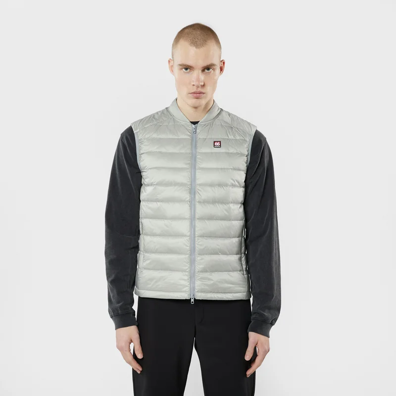 66 North men's Men's Keilir Down Vest Jackets & Coats - Grey Sky - 2XL