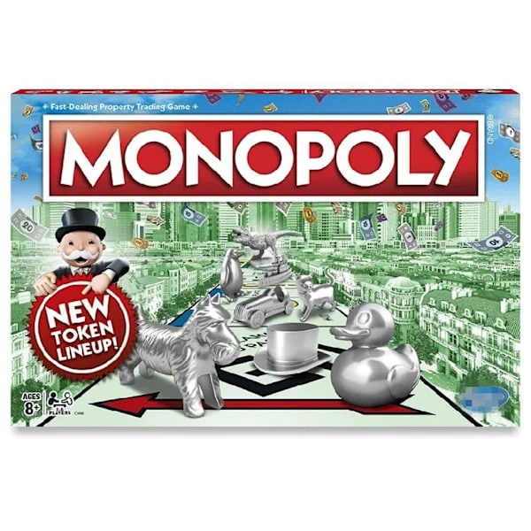 Monopol-spill, familiespill for 2 til 6 spillere, Monopol-spill for barn fra 8 år-FA-
