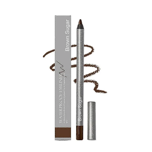 Langtidsholdbare Eyelinere, Langtidsholdbare Eyelinere, Vandtæt Naturlig Kontur Sort Mat Eyeliner Blyant til Våd Øjne eller Ferie Svømning Army Grøn