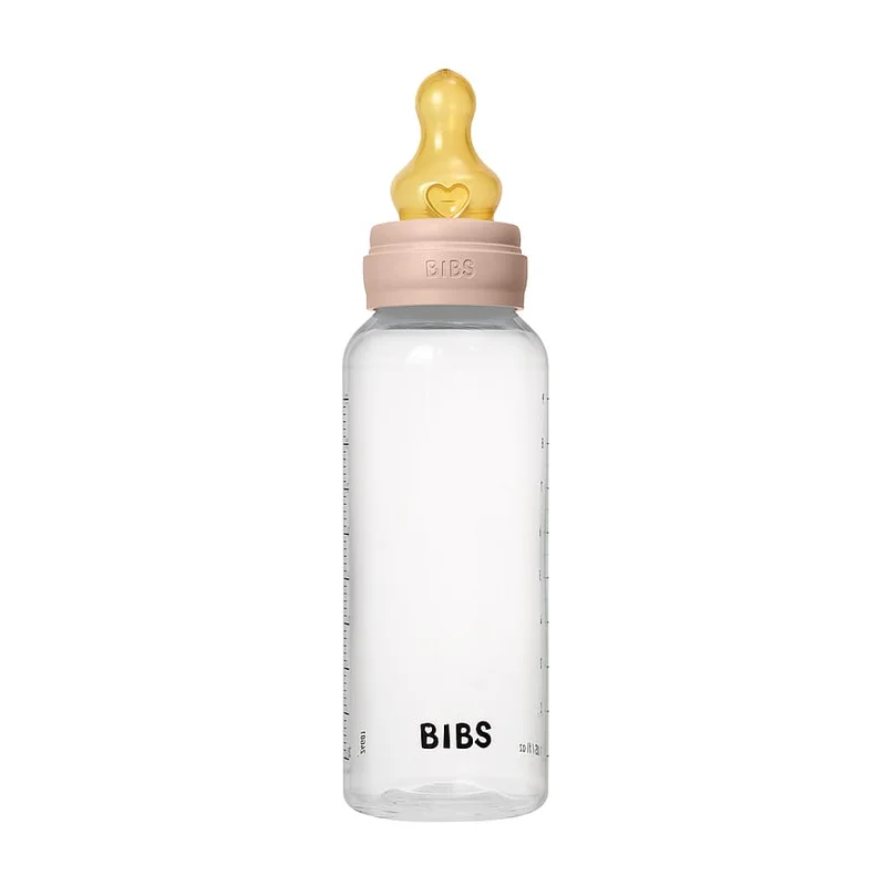BIBS Sutteflaske Medium Flow Latex Blush 270 ml, Børn & Forældre, Sutteflasker & Tilbehør, Sutteflasker