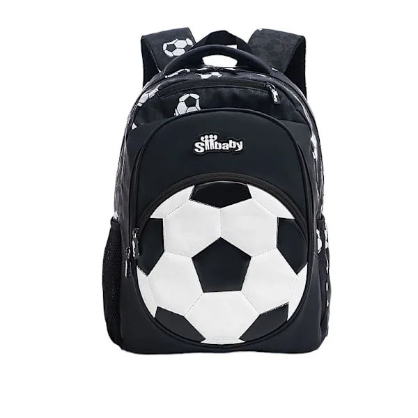 Fotballryggsekk for barn i 1.-3. klasse, vanntett lett skolesekk med stor kapasitet for gutter [GKS] C