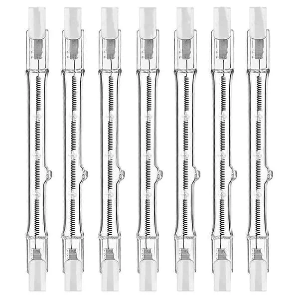 R7s Halogenlampor, 7-pack R7s Glödlampa 118mm Dimbar 230V Halogenlampor, Linjär Volframlampa 150W-Perfekt