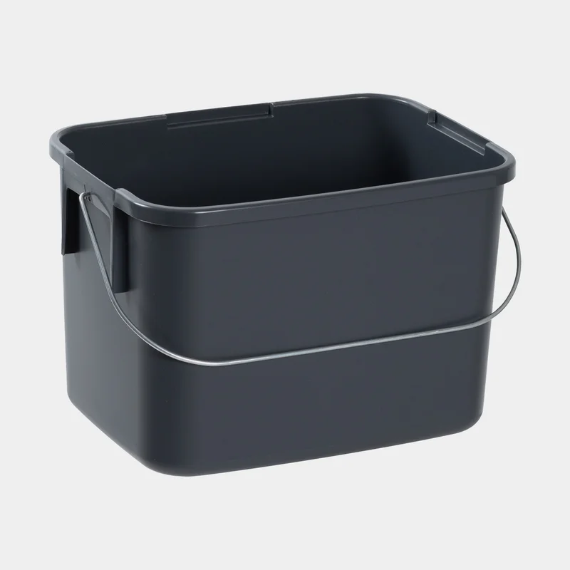 Källsorteringskärl Nordiska Plast Återwinning ECO, grå, 260 x 185 x 175 mm, 7 liter