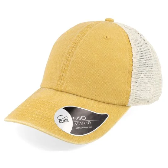 Atlantis - Giallo trucker Cappellino - Case Mustard Washed Dad Cap Trucker @ Hatstore
