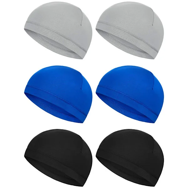 6 stk. Hjelmfor Hjelm Liner Skull Caps Svedtransporterende Cap Løbehjelme Cykel Skull Caps Til Mænd Kvinder(Style 4)