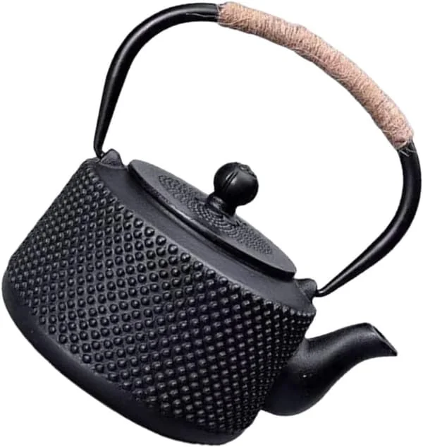 Tearoom Supplies 900ml Cast Iron Teapot Iron Teapot for Home Office Hotel