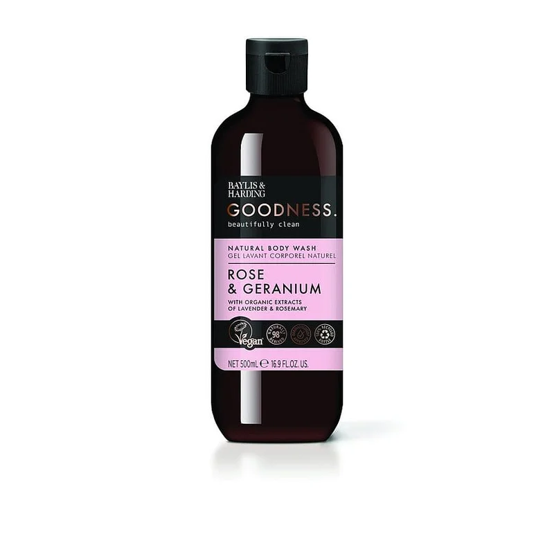 Baylis & Harding Body Wash Rose & Geranium, Hudpleje, Kropspleje, Bodyshampoo
