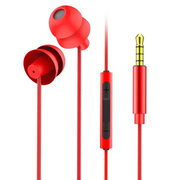 In Ear 3.5mm Hörlurar Trådbundna Hög Ljudkvalitet Sova Drive By Wire Hörlurar för Mobiltelefoner