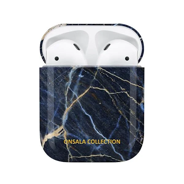 Airpods Fodral 1st and 2nd Gen. Black Galaxy Marble