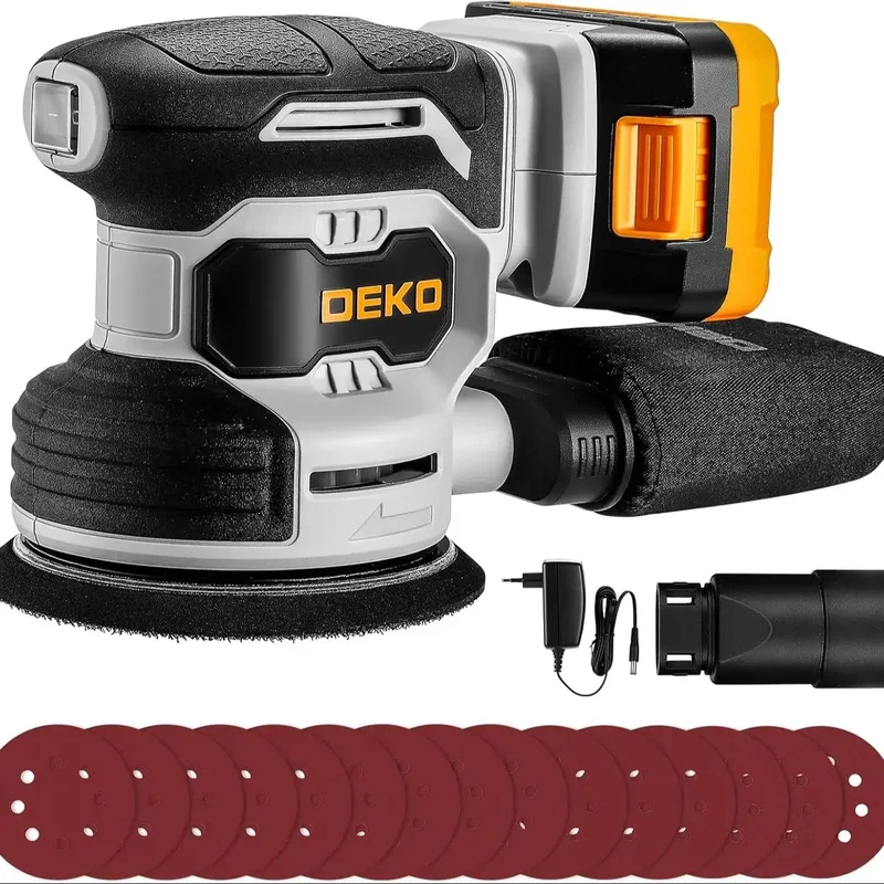 AliExpress - DEKO Exzenterschleifer 20 V mit Hochleistungs-Exzenterschleifer für Holzschleifer 125 mm Elektroschleifer Akku-Schleifer Schleifer