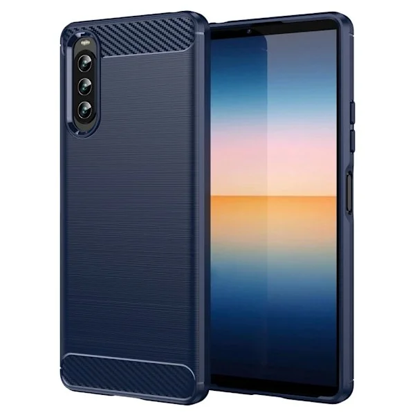 Carbon Flex Sony Xperia 10 IV skal - Blå