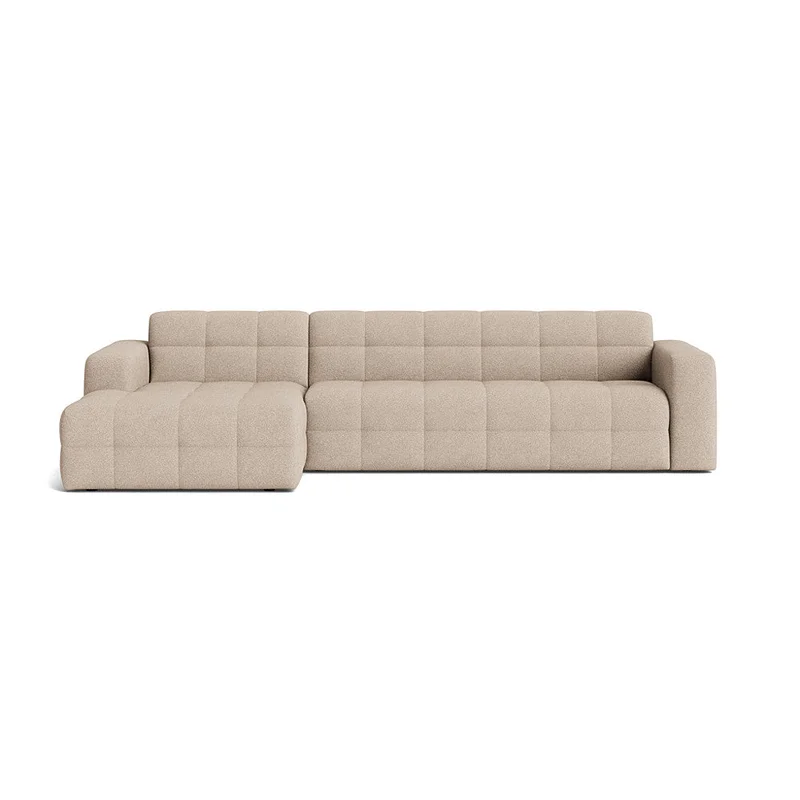 Paris chaiselong sofa, venstrevendt - Loop Beige - 318x162x77cm - Elegant & Robust Design, Eksklusiv 3-personers Sofa med Fantastisk Komfort