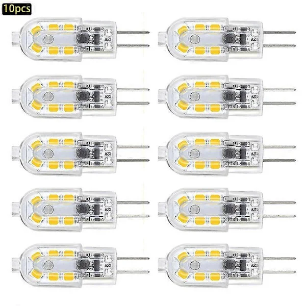 LED-lampa 10x G4 5W AC/DC 12V G4 Majslampa Energibesparande LED-lampa EJ Dimbar Varmvit [DB]