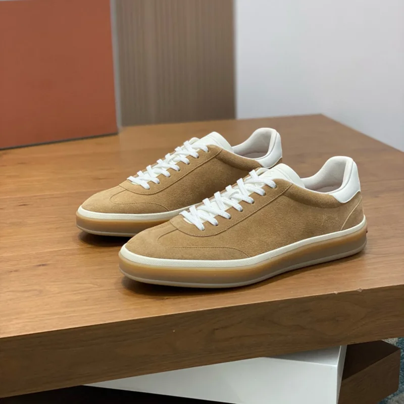 AliExpress - Nouvelles Chaussures Décontractées Homme 2026 – Baskets de Luxe Classiques Britanniques et Allemandes en Daim, Style Minimaliste Rétro 