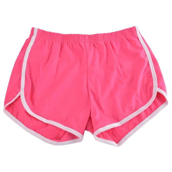 2023 1-pak Bomulds Sportsshorts, Yoga Danseshorts, Sommer Sportsshorts, - Rosa Pink