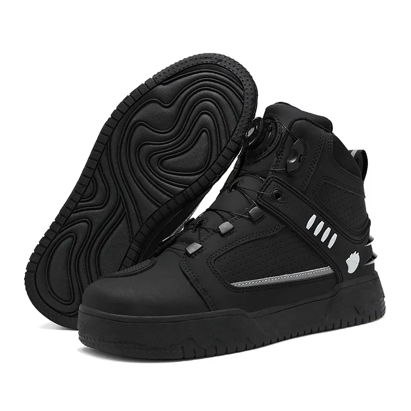 AliExpress - Bottes de moto pour hommes, chaussures de motard, baskets en cuir microfibre, chaussures d'aventure, de Motocross, antidérapantes, 