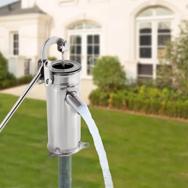 Hand Vattenpump - Djupbrunn Vattenpump Handtryckspump Rostfritt Stål Djup Sugpump 10m Hand Vattenpump Handvev Vattenpump Skaka Vattenpump