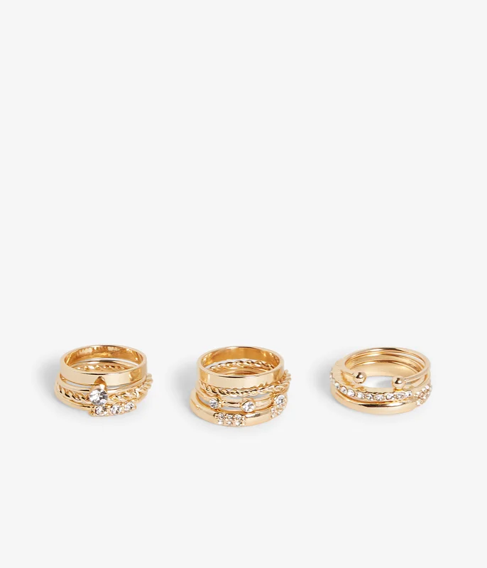 Kappahl | Gullfargede ringer Gull M | Dame