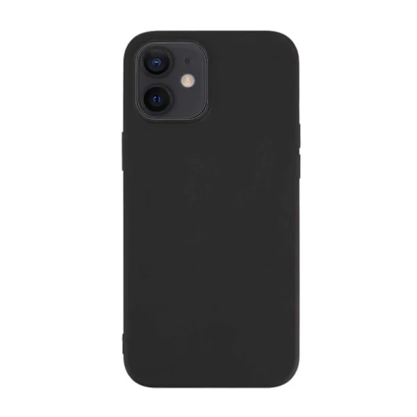 iPhone 12 Mini Tunt Svart Mobilskal 1mm TPU