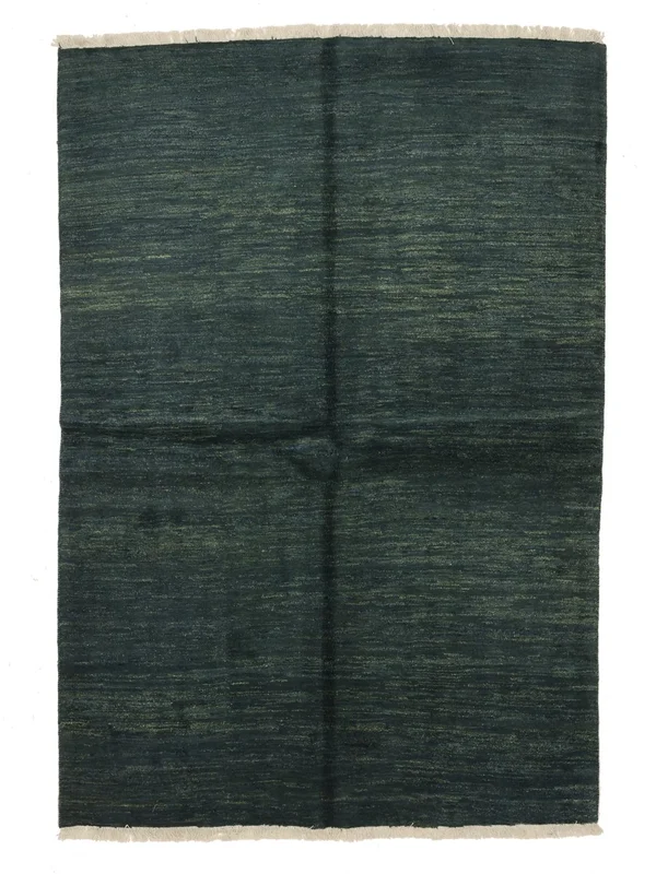 Orientalischer Gabbeh Teppich 160X230 Schwarz (Wolle, )