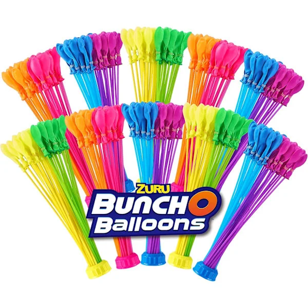 Bunch O Balloons 10-pack neonfärg, Amazon Exclusive Rapid-Fill vattenballonger för familje- och barnkalaslekar