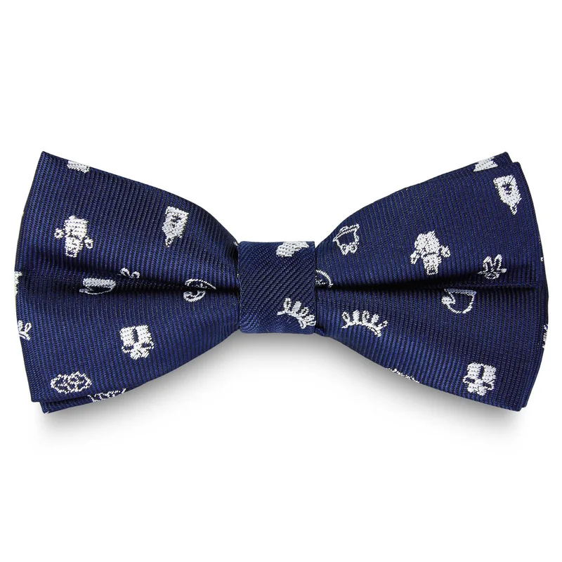 Navy Christmas Pre-Tied Bow Tie for Men - Pre-tied bow ties