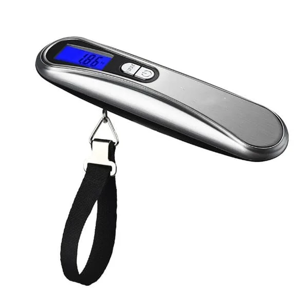 (Sølv) Elektronisk kuffertvægt MYCARBON Bærbar kuffertvægt