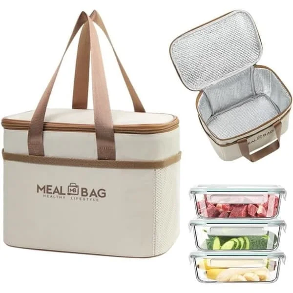 Foldbar madkasse, isoleret madkasse, vandafvisende, genanvendelig isoleret madkasse til rejser, picnic