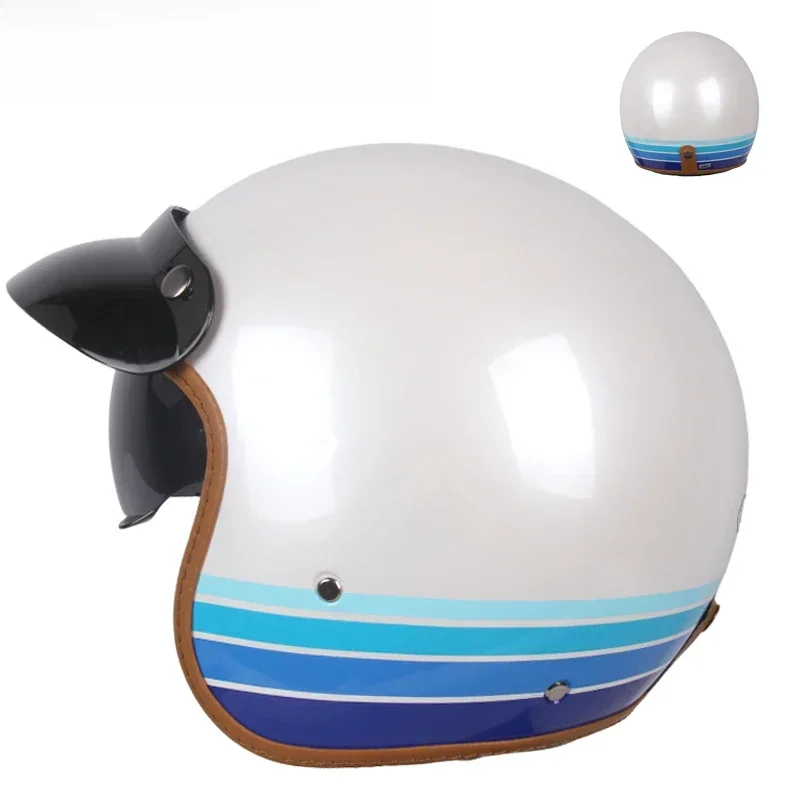 AliExpress - DOT Open Face Casco Moto for Harley Motorcycle Accessories Men Moto Helmets Certificated Retro Motorcycle Helmet Cafe Racer