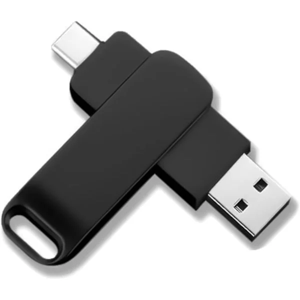 USB-C-minne, 128 GB USB-minne, USB-C-minne med en utsökt och hållbar metallkropp, lämplig för PC/Laptop/Tablet