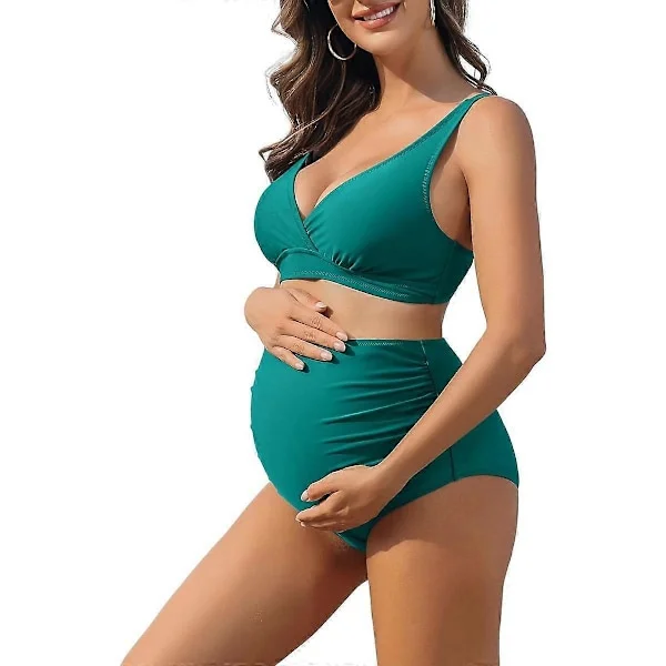Charmleaks Gravid Bikini Set med Hög Midja