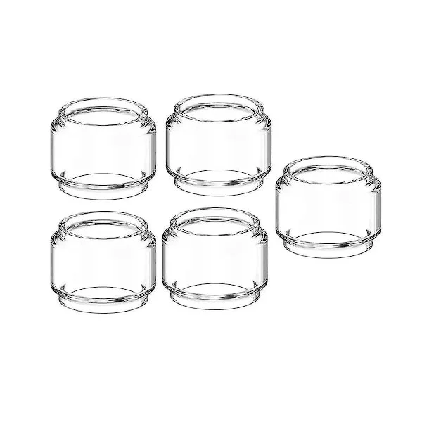 5 stk. Ekstra Pyrex Glass Tank Bulbs for GeekVape Zeus Sub Ohm / Zeus X RTA 4,5 ml (Transparent)
